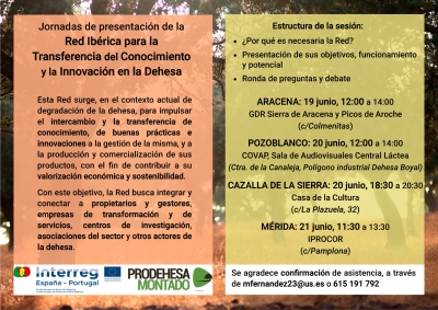 Jornadas de presentación de la Red Ibérica para la Transferencia del Conocimiento y la Innovación en la Dehesa y el Montado