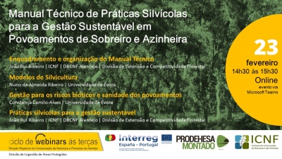 Presentación del  Manual Técnico de Práticas Silvícolas para a Gestão Sustentável em Povoamentos de Sobreiro e Azinheira